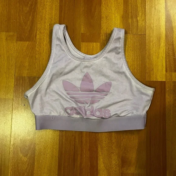 Lavender Adidas Crop - Picture 3 of 4